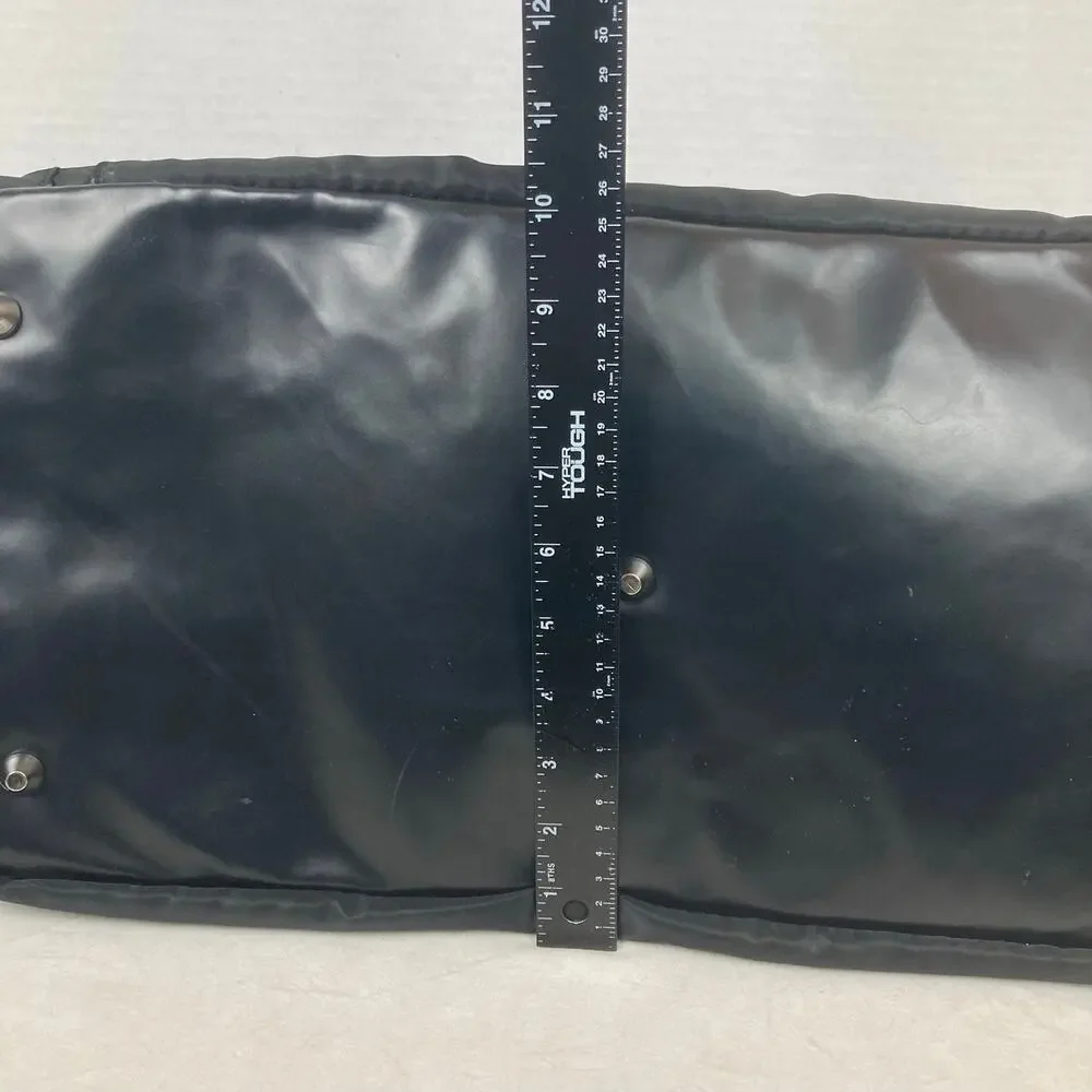 Lifetime Healthy Way Gym Duffle Bag Black Silver Nylon Y2k Retro Gym Travel 21''
